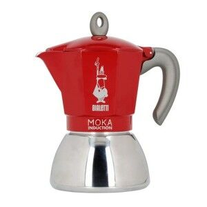 Italian Coffee Pot Bialetti Moka Induction rouge Metal |  Coffee Ma...