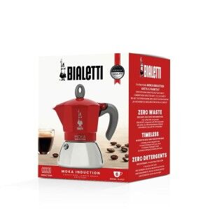 Italian Coffee Pot Bialetti Moka Induction rouge Metal |  Coffee Ma...