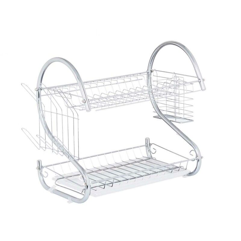 Abtropfsieb für die Spüle Kinvara Weiß 45,5 x 24,5 x 37,5 cm 40 x 1...