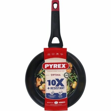 Pfanne Pyrex Schwarz Rot Aluminium |  Pfannen und Töpfe   | Chef Up