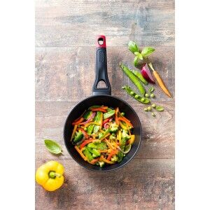 Pfanne Pyrex Schwarz Rot Aluminium |  Pfannen und Töpfe   | Chef Up