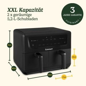 Heißluftfritteuse Cuisinart Schwarz 2400 W |  Fritteusen   | Chef Up