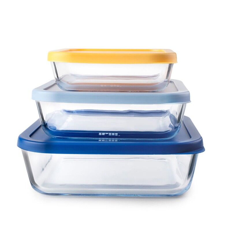 Set of 3 lunch boxes Ibili |  Lunch boxes, food containers and sala...