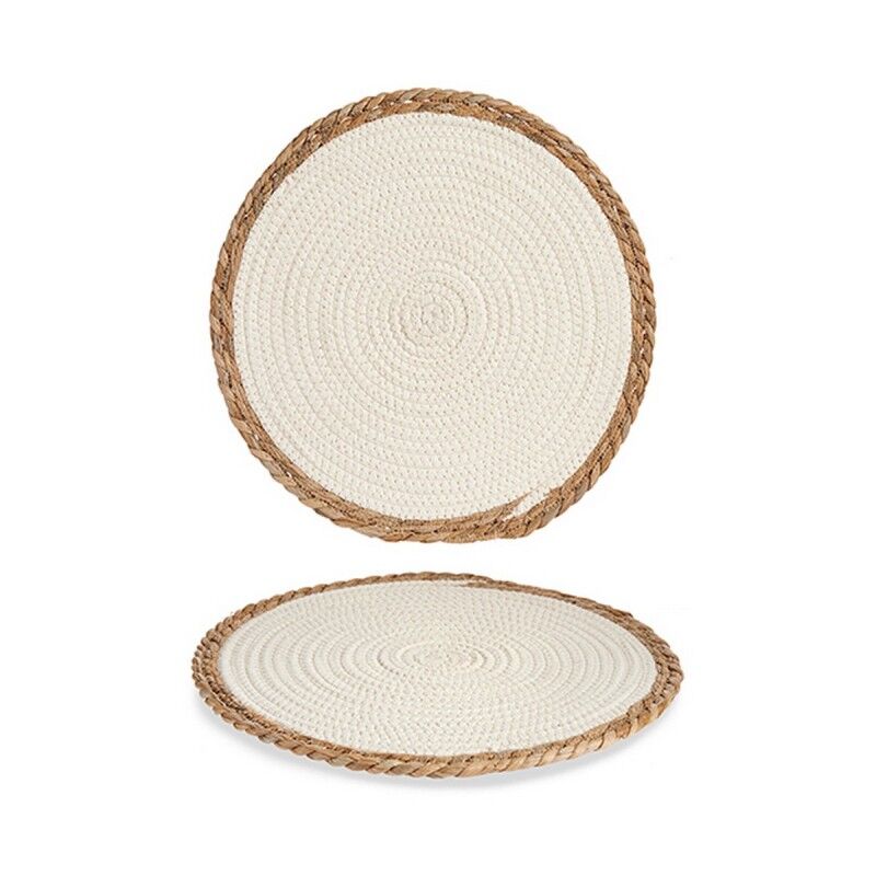 Dessous de plat Gift Decor Blanc Naturel 35 x 1 x 35 cm |  Sous-ver...