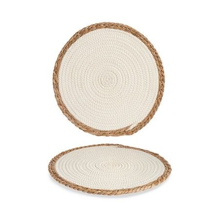 Dessous de plat Gift Decor Blanc Naturel 35 x 1 x 35 cm |  Sous-ver...
