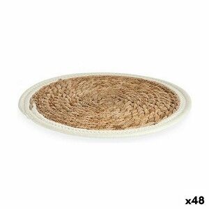 Untersetzer Gift Decor Weiß natürlich Naturfaser 30 x 1 x 30 cm (48...