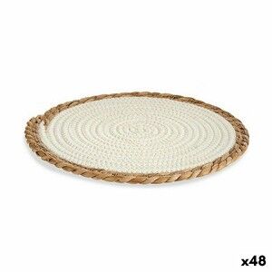Dessous de plat Gift Decor 89716 89716 Blanc Naturel Fibre naturell...