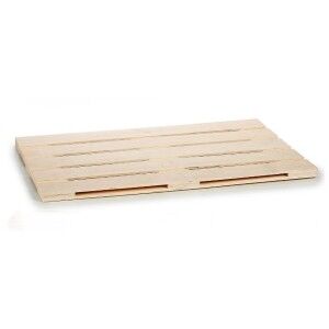 Snack tray Gift Decor Brown Wood 40 x 2 x 60 cm (12 Units) |  Plate...