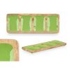 Tray with Compartments Gift Decor Green 46 x 3 x 17 cm (6 Units) | ...