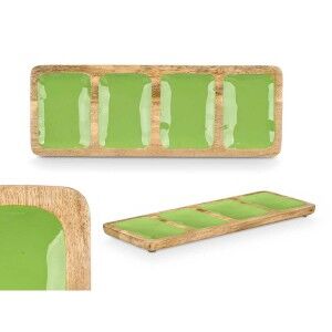 Plateau avec Compartiments Gift Decor Vert 46 x 3 x 17 cm (6 Unités...