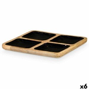 Plateau avec Compartiments Gift Decor MALI-991 B MALI-991 B Noir 31...