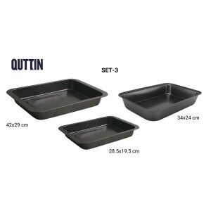 Tablettset Quttin 28,5 x 19,5 cm 34 x 24 cm 42 x 29 cm 3 Stücke (6 ...