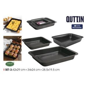 Set of trays Quttin 28,5 x 19,5 cm 34 x 24 cm 42 x 29 cm 3 Pieces (...