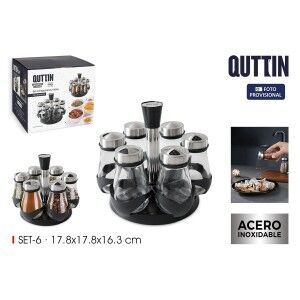Spice Rack Quttin 17,8 X 17,8 X 16,3 CM (6 Pieces) (8 Units) |  Spi...