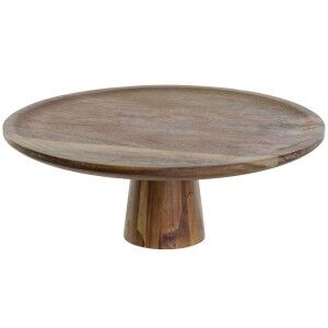 Snack tray DKD Home Decor Natural Acacia Standing 36 x 36 x 14 cm |...