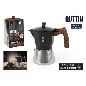Cafetière Italienne Quttin Noir 0,45 L (6 Unités) |  Cafetières   |...