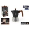Italian Coffee Pot Quttin Black 0,3 L (6 Units) |  Coffee Makers an...