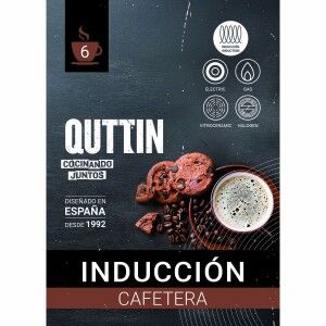 Italian Coffee Pot Quttin Black 0,3 L (6 Units) |  Coffee Makers an...