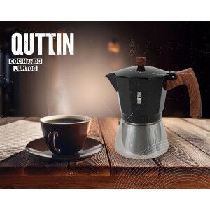 Italian Coffee Pot Quttin Black 0,3 L (6 Units) |  Coffee Makers an...