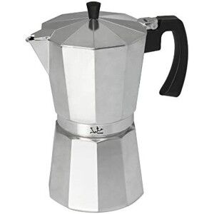 Italienische Kaffeemaschine JATA CCA12 Aluminium 12 Kopper Silberfa...