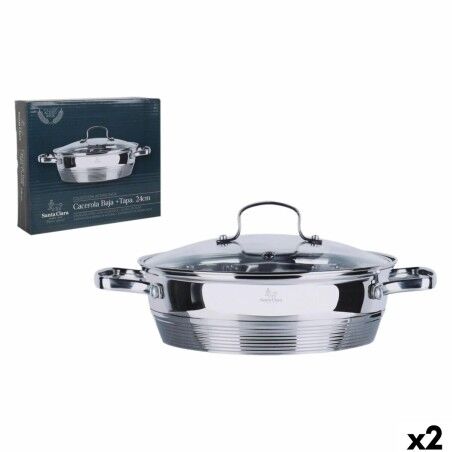 Casserole with lid Santa Clara Sta clara Ø 25,7 x 34 x 6,5 cm (2 Un...