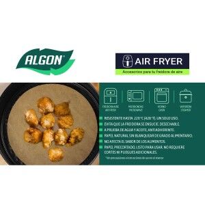 Papier pour friteuse à air Inde 20 cm (24 Unités)