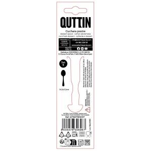 Dessertlöffel Set Quttin MOMA Schwarz 14,2 x 3,2 cm 6 Stücke (12 St...
