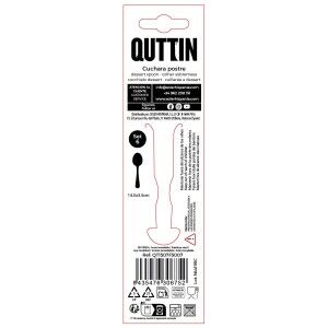 Dessertlöffel Set Quttin Sofia Schwarz 14,5 x 3,5 cm 6 Stücke (12 Stück)