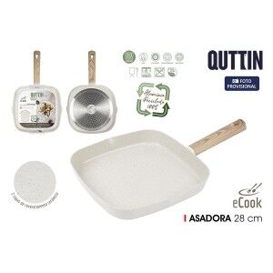 Grill pan Quttin ECOOK White (6 Units) |  Pans and casseroles   | C...