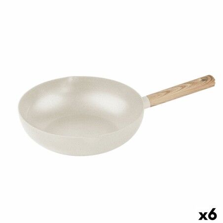 Wok Pan Quttin ECOOK White 28 x 8 cm 2,8 mm (6 Units) |  Pans and c...