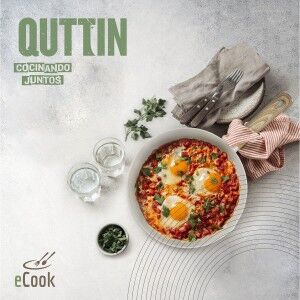 Wok Pan Quttin ECOOK White 28 x 8 cm 2,8 mm (6 Units) |  Pans and c...