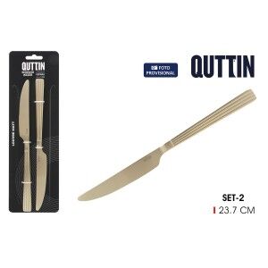 Tischmesser Quttin LOUVRE Champagne 23,7 x 2 cm 2 Stücke (12 Stück)...