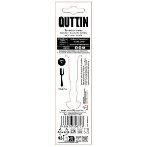 Ensemble de Fourchettes Quttin Sofia 19,8 x 2,7 cm 3 Pièces (12 Uni...