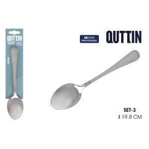 Cuillère de table Quttin Sofia 19,8 x 4,6 cm 3 Pièces (12 Unités)