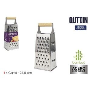 Reibe Quttin Bambus 10,6 x 8 x 24,5 cm (24 Stück) |  Reiben, Fräsen...
