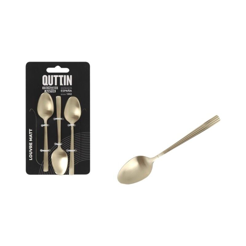Coffee Spoon Quttin LOUVRE 3 Pieces 12 Units |  Knives and cutlery ...