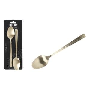 Table spoon Quttin Louvre 20,4 x 3,8 cm 2 Pieces (12 Units) |  Kniv...