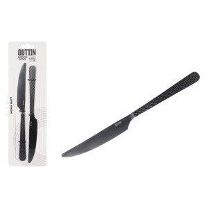Tischmesser Quttin MOMA Schwarz 22,5 x 2 cm 2 Stücke (12 Stück) |  ...