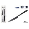 Tischmesser Quttin MOMA Schwarz 22,5 x 2 cm 2 Stücke (12 Stück) |  ...