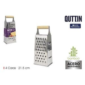 Reibe Quttin Bambus 9 x 6,8 x 21,5 cm (24 Stück) |  Reiben, Fräsen ...