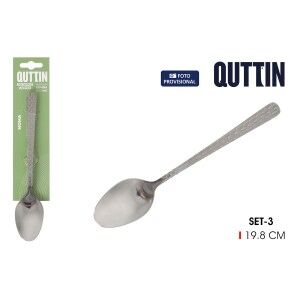 Table spoon Quttin Moma 19,8 x 3,8 cm 3 Pieces (12 Units)