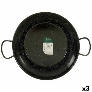 Poêle à Paella La Dehesa Noir Acier émaillé Ø 45 cm 46 x 13,5 x 58 ...