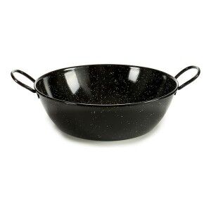Deep Pan with Handles La Dehesa Black Enamelled Steel