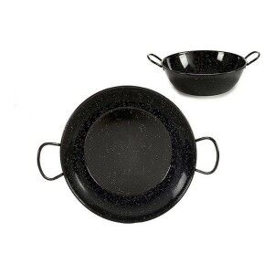 Deep Pan with Handles La Dehesa Black Enamelled Steel