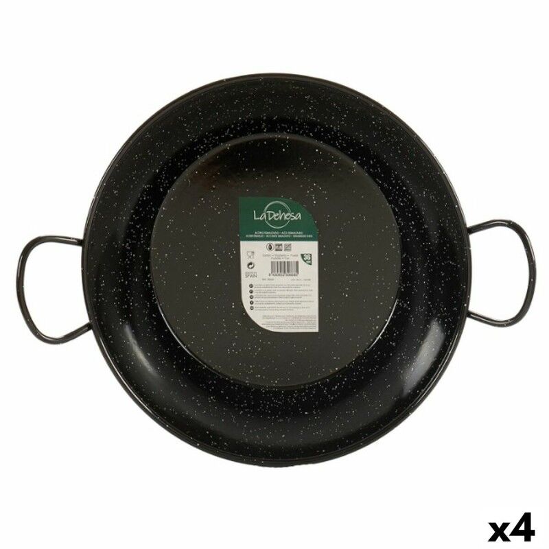 Paella Pan La Dehesa Black Enamelled Steel Ø 36 cm 48 x 13 x 8 cm 4...
