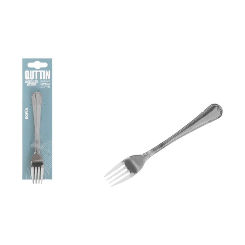Ensemble de fourchettes à dessert Quttin Sofia 14,5 x 2,2 cm 6 Pièces (12 Unités)