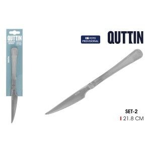 Couteau dentelé Quttin Sofia 21,8 x 2 cm 2 Pièces (12 Unités) |  Co...