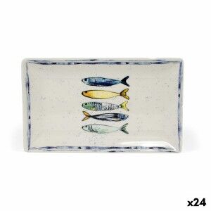 Tray La Mediterránea 20 x 13 x 2 cm (24 Units) |  Plates, platters ...