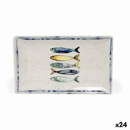 Tray La Mediterránea 20 x 13 x 2 cm (24 Units) |  Plates, platters ...