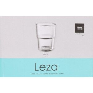 Set of glasses La Mediterránea Leza 400 ml 6 Pieces (8 Units) |  Gl...